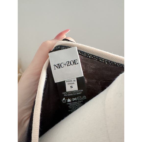 Nic + Zoe These Boots Sweater Size Small Reversible Jacquard Western - Picture 15 of 15